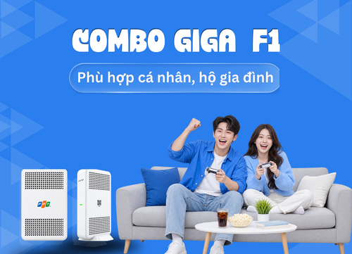 Combo internet truyền hình Giga F1